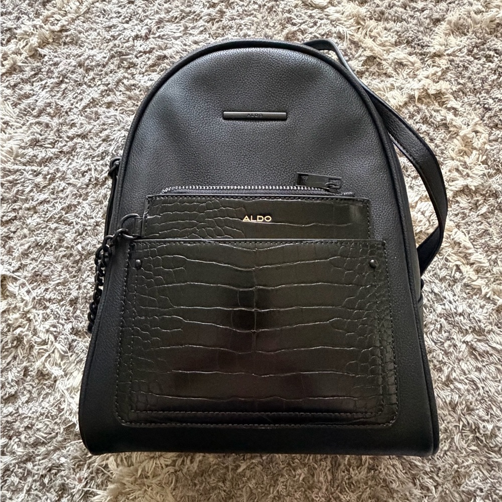 Aldo Textured Black Backpack